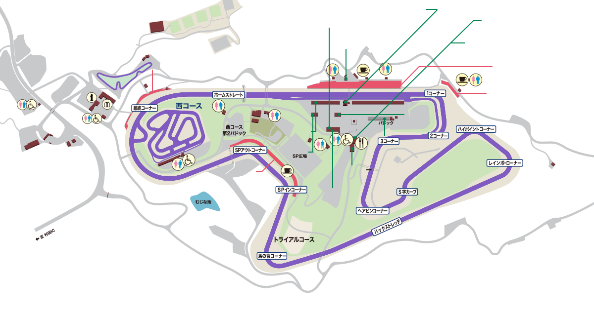 インターナショナルレーシングコース 全体マップ